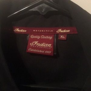 Black Indian motorcycle short sleeves shirts
